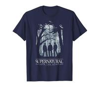Supernatural Join The Hunt Silhouette Maglietta, Uomo, Navy, L