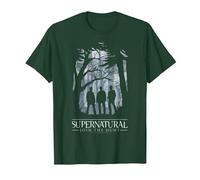 Supernatural Join The Hunt Silhouette Maglietta, Uomo, Verde Foresta, XXL