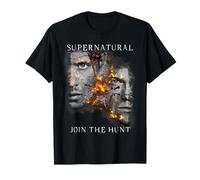 Supernatural Sam Dean Cracking Portraits Maglietta
