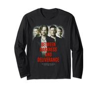 Supernatural Sam Dean Crowley Castiel Between Darkness Maglia a Manica