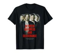 Supernatural Sam Dean Crowley Castiel Between Darkness Maglietta