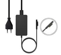 SUPERNIGHT Caricatore per Surface Pro 65 W 15 V 4 A adattatore di alimentazione Surface Book & Surface Pro 3 4 5 6 7 X & Surface Laptop 2/1 & Surface Go con porta di ricarica USB 5V 1A per smartphone
