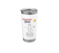 Superpotere Sole e Mare Poldo Estate Divertente Bicchiere termico in acciaio inox doppia parete