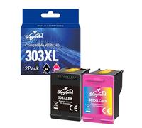 Superprint 303 XL - Cartuccia di ricambio per cartucce HP 303 303XL per HP Envy 6200, 7100, 7134, 7220e, 7221e, 7224e, 7800, 7900e HP Tango 100/X (nero, colore)