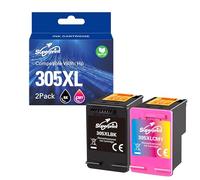 Superprint 305 cartucce XL di ricambio per HP 305 305XL cartuccia d'inchiostro per DeskJet 2710 2720 4120e 4130e DeskJet Plus 4120 Envy 6010 6020 6030 Envy Pro 6420 6430 (nero, colore)