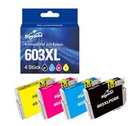 Superprint 603XL - Cartuccia compatibile con Epson 603 Ink Cartridges Expression Home XP-2100/3100/4100 Workforce WF-2810/2820DWF/2830/2840DWF/2850/2870DWF (grande)