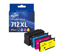 Superprint 712XL cartucce (con chip) compatibili con HP 3ED71A 3ED67A 3ED68A 3ED69A 712 XL Ink Cartridge per DesignJet T650 T630 T250 T230 T210 Studio Plotter Printers