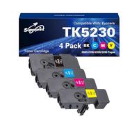 Superprint TK5230 - Toner di ricambio per Kyocera TK-5230, per ECOSYS P5021cdn P5021cdw M5521cdn M5521cdw (confezione da 4)