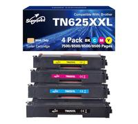 Superprint Toner compatibile con Brother TN-625XXL (XXL, confezione da 4)