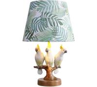 SUPERRUIDALONG Lampada da tavolo a forma di pappagallo, stile europeo, retrò, da giardino, lampada da scrivania, camera da letto, comodino, soggiorno, decorazione moderna e alla moda