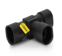 Superseal Distributore a T 2 Poli 1,5 mm, Adattatore a 3 Vie per Cablaggio | Connettore impermeabile in PA GF per auto e rimorchi, ideale per illuminazione, range termico da -40 a +125 °C, nero