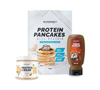 Superset Nutrition - Pacchetto Colazione - Pancakes - Crema Di Proteine Biscotti + Zero Syrup Caramello - I must per la colazione!