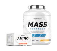 Superset Nutrition - Programme Prise de Masse Débutant - Mass Advanced 2,5kg Banana Split - Amino Max