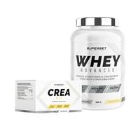 Superset Nutrition - Programme Prise de Muscle Sec Avancé - 100% Whey Proteine Advanced 900g Vanille Crémeuse - Créa Max
