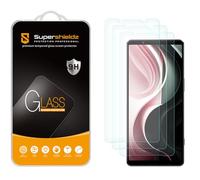 Supershieldz Pellicola protettiva in vetro temperato per Sony (Xperia 1 VI), antigraffio, senza bolle, confezione da 3