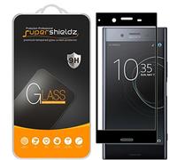 Supershieldz per Sony Xperia XZ proteggi schermo in vetro temperato, [Full Screen Coverage] anti-graffio, senza bolle, garanzia di sostituzione a vita (nero)