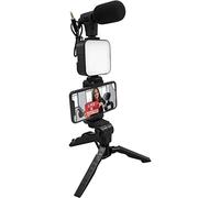 Supersonic SC-2910VK V-Logging Kit per Smartphone Live Stream/Trucco con illuminazione LED dimmerabile per TikTok/YouTube/Instagram/Zoom