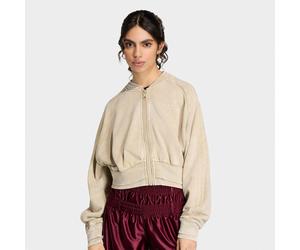Superstar Double Layered Cropped Track Top beige S