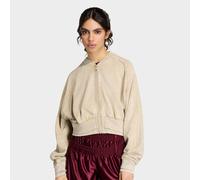 Superstar Double Layered Cropped Track Top beige XS