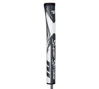 SuperStroke Zenergy Pistol 2.0 - Impugnatura per putter da golf con tecnologia SPYNE migliorata, texture multi-zona e porta tecnica, grigio/bianco
