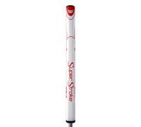 SuperStroke Zenergy Tour 3.0 - Impugnatura per putter da golf con tecnologia SPYNE migliorata senza svasatura, zone testurizzate e Tech-Port, 43 cm, rosso/bianco