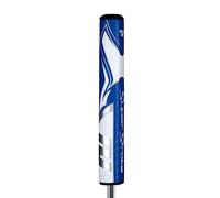 SuperStroke Zenergy Tour 5.0 - Impugnatura per putter da golf con tecnologia SPYNE migliorata senza svasatura, zone testurizzate e Tech-Port, blu/bianco