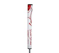 SuperStroke Zenergy Wristlock Wht, Impugnatura per Putter Unisex, Bianco/Rosso, Taglia Unica