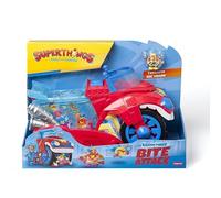 SUPERTHINGS - Bite Attack. Veicolo Bite Attack di Doc Vroom della Serie TV "SuperThings Kazoom Power". Contiene 1 veicolo Bite Attack, 1 Doc Vroom Esclusivo, 1 prigione rimovibile