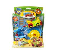 SUPERTHINGS Serie 5 - Mission Bank Assault. Blister con 2 SuperThings esclusivi, 2 veicoli, 3 lingotti d’oro e la banca. Attività variate