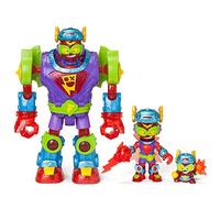 Superthings | super robot kazoom power - robot articolato con accessori, 1 kazoom kid e 1 superthing esclusivo (1 pezzo)