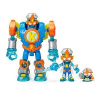 SUPERTHINGS Superbot Kazoom Power - Robot articolato con accessori da combattimento, 1 Kazoom Kid esclusivo e 1 SuperThing