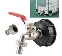 SUPERTOOL Adattatore per serbatoio IBC, 1/2" S60X6 IBC Tote Tank Drain Adpater IBC rubinetto raccordo per olio, carburante, acqua