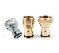 SUPERTOOL - Adattatore per tubo da cucina, adattatore per rubinetto da giardino, connettore maschio dorato da 1,2 cm per tubo in rame (1 pz)