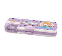 SUPERTOOL - Astuccio per temperamatite in plastica, motivo: principessa, grazioso astuccio con temperamatite per scuola, studenti, ragazze, ragazzi (confezione da 1)