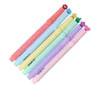 SUPERTOOL Highlighter Pen, Rainbow Bright Color, with Cute Seal,Pink, Light your Life, for Office/School (2 Pcs)