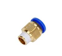 SUPERTOOL - Raccordo filettato maschio per tubo flessibile da 8 mm, attacco pneumatico a sgancio rapido, attacco a innesto per aria e acqua, confezione da 10