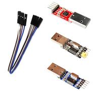 Supertool Set di moduli di interfaccia seriale da USB a TTL 2303 2102 340 con cavo femmina a femmina (confezione da 3)
