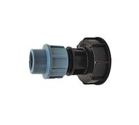 Supertool Tubo adattatore S60X6 per serbatoio d’acqua IBC, connettore adatto per serbatoi d’acqua IBC, 32 mm, uscita dritta