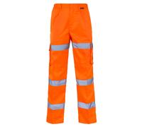 Supertouch Hi Alta Visibilità 3 Fascia Pantaloni Militari Cargo Sicurezza Lavoro