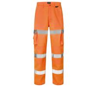 Supertouch Hi Vis 3 Fascia Combattimento Pantaloni Cargo Tasche Ginocchio Pad