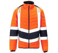 Supertouch Hi Vis Bicolore Piumino Giacca Uomo Sicurezza Idrorepellente Caldo