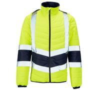 Supertouch Hi Vis Bicolore Piumino Giacca Uomo Sicurezza Idrorepellente Caldo