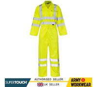 Supertouch Hi Vis Copritutto Multi Tasche Parte Vita Elasticizzata Lavoro Uomo
