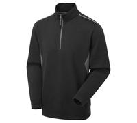 Supertouch Sweatshirt Uomo System Eco 1/4 Zip Tinta Unita Con Collo Funnel Navy
