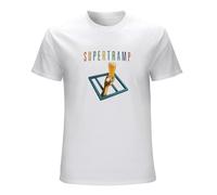 Supertramp Crime of The Century Breakfast in America Combo Short Sleeves Men's Fashion T Shirts White XL