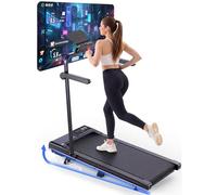 Superun Treadmill for Home, Foldable, Oversized Treadmill with Incline Wide Running Surface 112 x 42 cm up to 16 km/h, Safe Max 158 kg with App and Training Courses