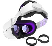 SUPERUS Cinturino Elite e Distanziatore Occhiali Compatibile con Oculus/Meta Quest 2 Accessori, mejora la comodidad, reduce la presión de la cabeza y evita que las gafas rayen las lentes de RV