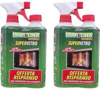 Supervetro Ideale per la Pulizia del Vetro-1 Spruzzino 1 Ricarica da 500ml (2PZ)