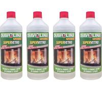 Supervetro, Pulisce a Fondo i Vetri di Camini e Stufe, Formato da 1000 ml (4 pz)