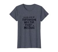 Supervision Was The First Errore Citazione di Lavoro Divertente Maglietta, Donna, Pervinca, XL